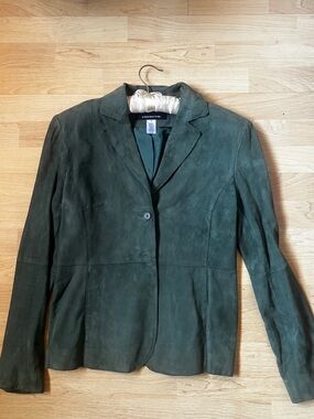 Jones New York Forest Green Suede Blazer